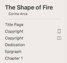 Ebook-specific and print-specific copyright pages