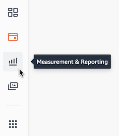 Mouse pointer hovering over the Measurement and Reporting button