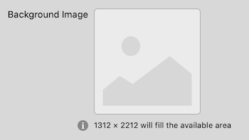 Recommendation that an image is 1312 by 2212 pixels